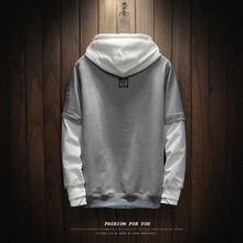 Laden Sie das Bild in den Galerie-Viewer, Kühle Sweatshirt Männer Hip Hop patchwork Langarm Pullover kontrast Hoodies Sweatshirt hoodies Männer hohe qualität