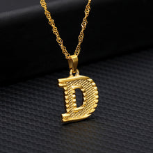 Laden Sie das Bild in den Galerie-Viewer, Tiny Gold Initial Letter Necklace For Women Stainless Steel A-Z Alphabet Pendant Necklace Jewelry Christmas Gifts Bijoux Femme