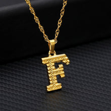Laden Sie das Bild in den Galerie-Viewer, Tiny Gold Initial Letter Necklace For Women Stainless Steel A-Z Alphabet Pendant Necklace Jewelry Christmas Gifts Bijoux Femme