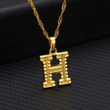 Laden Sie das Bild in den Galerie-Viewer, Tiny Gold Initial Letter Necklace For Women Stainless Steel A-Z Alphabet Pendant Necklace Jewelry Christmas Gifts Bijoux Femme
