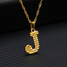 Laden Sie das Bild in den Galerie-Viewer, Tiny Gold Initial Letter Necklace For Women Stainless Steel A-Z Alphabet Pendant Necklace Jewelry Christmas Gifts Bijoux Femme
