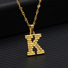 Laden Sie das Bild in den Galerie-Viewer, Tiny Gold Initial Letter Necklace For Women Stainless Steel A-Z Alphabet Pendant Necklace Jewelry Christmas Gifts Bijoux Femme