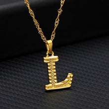 Laden Sie das Bild in den Galerie-Viewer, Tiny Gold Initial Letter Necklace For Women Stainless Steel A-Z Alphabet Pendant Necklace Jewelry Christmas Gifts Bijoux Femme