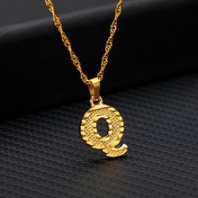 Laden Sie das Bild in den Galerie-Viewer, Tiny Gold Initial Letter Necklace For Women Stainless Steel A-Z Alphabet Pendant Necklace Jewelry Christmas Gifts Bijoux Femme