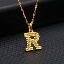 Laden Sie das Bild in den Galerie-Viewer, Tiny Gold Initial Letter Necklace For Women Stainless Steel A-Z Alphabet Pendant Necklace Jewelry Christmas Gifts Bijoux Femme