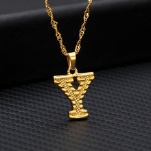 Laden Sie das Bild in den Galerie-Viewer, Tiny Gold Initial Letter Necklace For Women Stainless Steel A-Z Alphabet Pendant Necklace Jewelry Christmas Gifts Bijoux Femme