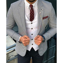 Laden Sie das Bild in den Galerie-Viewer, Latest Coat Pant Designs Double Breasted Men Suit Slim Fit Fashion Wedding Suits for Men Prom Groom Tuxedo Jacket with Pants Set