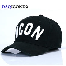 Laden Sie das Bild in den Galerie-Viewer, DSQICOND2 Brand DSQ Casquette Hats Solid Pattern Hats Letters ICON Casquette Dad Hip Hop Baseball Cap Snapback Cap for Man Woman