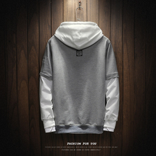 Laden Sie das Bild in den Galerie-Viewer, Kühle Sweatshirt Männer Hip Hop patchwork Langarm Pullover kontrast Hoodies Sweatshirt hoodies Männer hohe qualität
