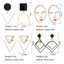 Laden Sie das Bild in den Galerie-Viewer, X &amp; P Neue Mode Runde Baumeln Koreanische Ohrringe Für Frauen Geometrische Runde Herz Gold Ohrring Hochzeit 2020 kolczyki schmuck
