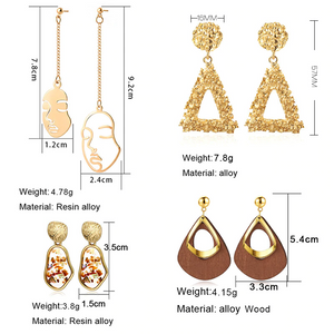 X & P Neue Mode Runde Baumeln Koreanische Ohrringe Für Frauen Geometrische Runde Herz Gold Ohrring Hochzeit 2020 kolczyki schmuck