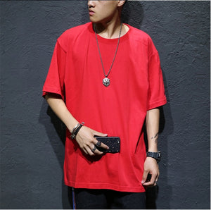 FOR 60-135KG Black White LOOSE Oversize 2020 MEN'S ROCK Skateboard Hip Hop T-shirt Short Sleeves Streetwear TOPS TEES TSHIRT