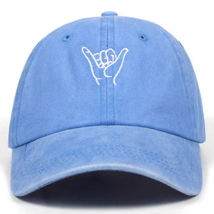 2019 neue finger stickerei kappe outdoor freizeit Gewaschen Baseball Caps Einstellbare Hip Hop hut 100% Baumwolle Frauen Mann hüte